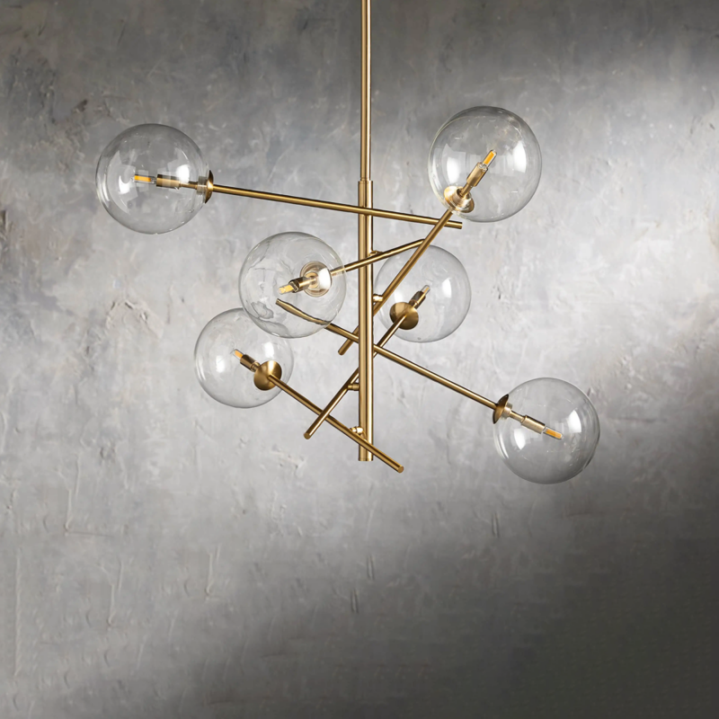 Modern Apolo Glass Ball Chandelier - thebelacan