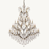 19TH C. Crystal Outdoor Chandelier 60” - thebelacan