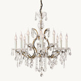 19TH C. Crystal Outdoor Chandelier 28” - thebelacan