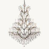 19TH C. Crystal Outdoor Chandelier 60” - thebelacan