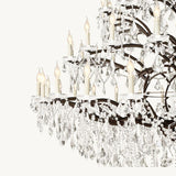 19TH C. Crystal Outdoor Chandelier 101” - thebelacan