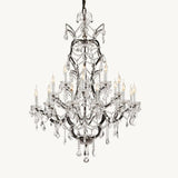 19TH C. Crystal Outdoor Chandelier 40” - thebelacan