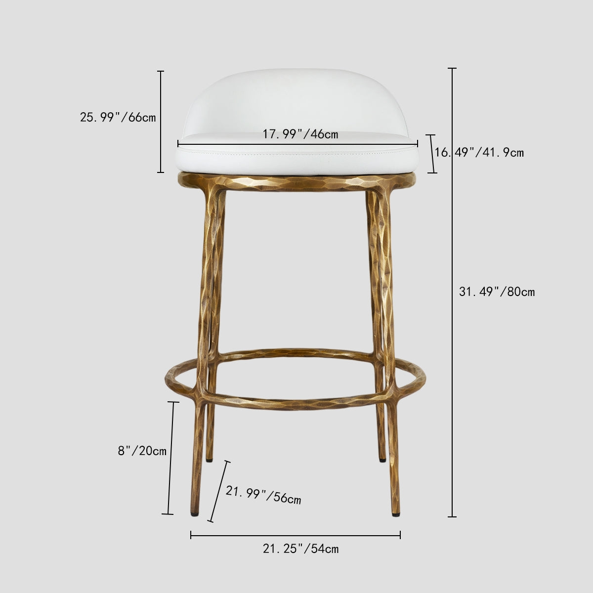 Thaddeus Bar Counter Stool - thebelacan