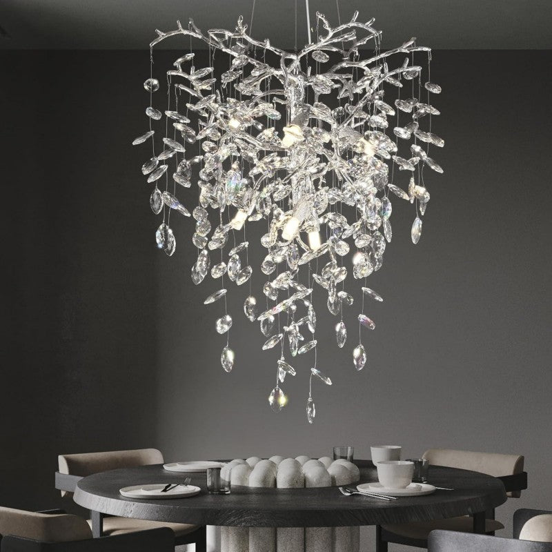 Modern Crystal Tree Branch Chandelier - thebelacan