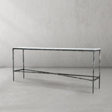 Thaddeus Rectangle Marble Console Table - thebelacan