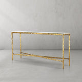 Thaddeus Rectangle Marble Console Table - thebelacan