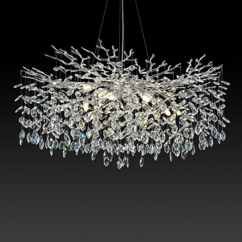 Modern Crystal Tree Branch Chandelier - thebelacan