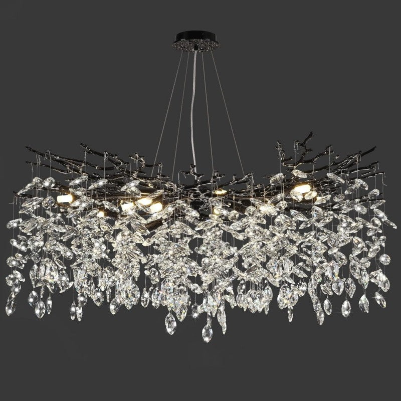 Modern Crystal Tree Branch Chandelier - thebelacan