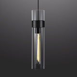 Modern Glass Tube Brass Pendant Lights 1 Light/7 Lights - thebelacan