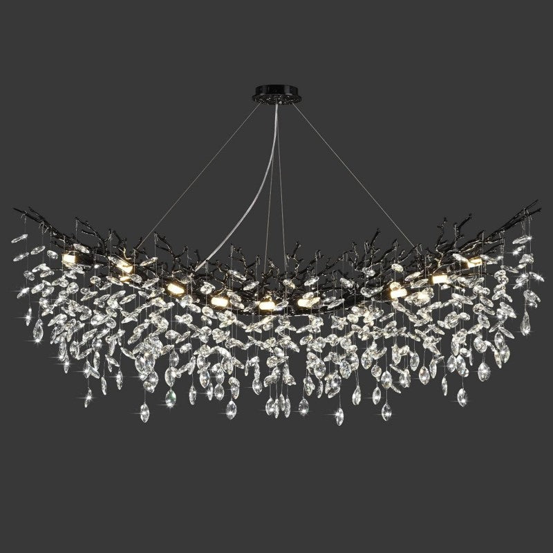 Modern Crystal Tree Branch Chandelier - thebelacan