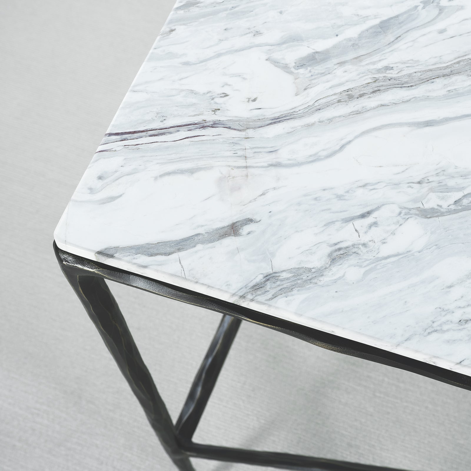 Thaddeus Rectangle Marble Console Table - thebelacan