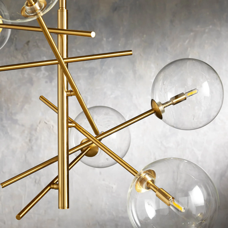 Modern Apolo Glass Ball Chandelier - thebelacan