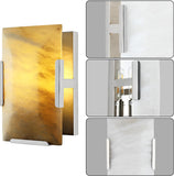 Modern Square Alabaster Slice Wall Sconce 9.8"H - thebelacan