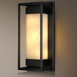 Modern Alabaster Square Shaped Wall Sconce 15.7" - thebelacan