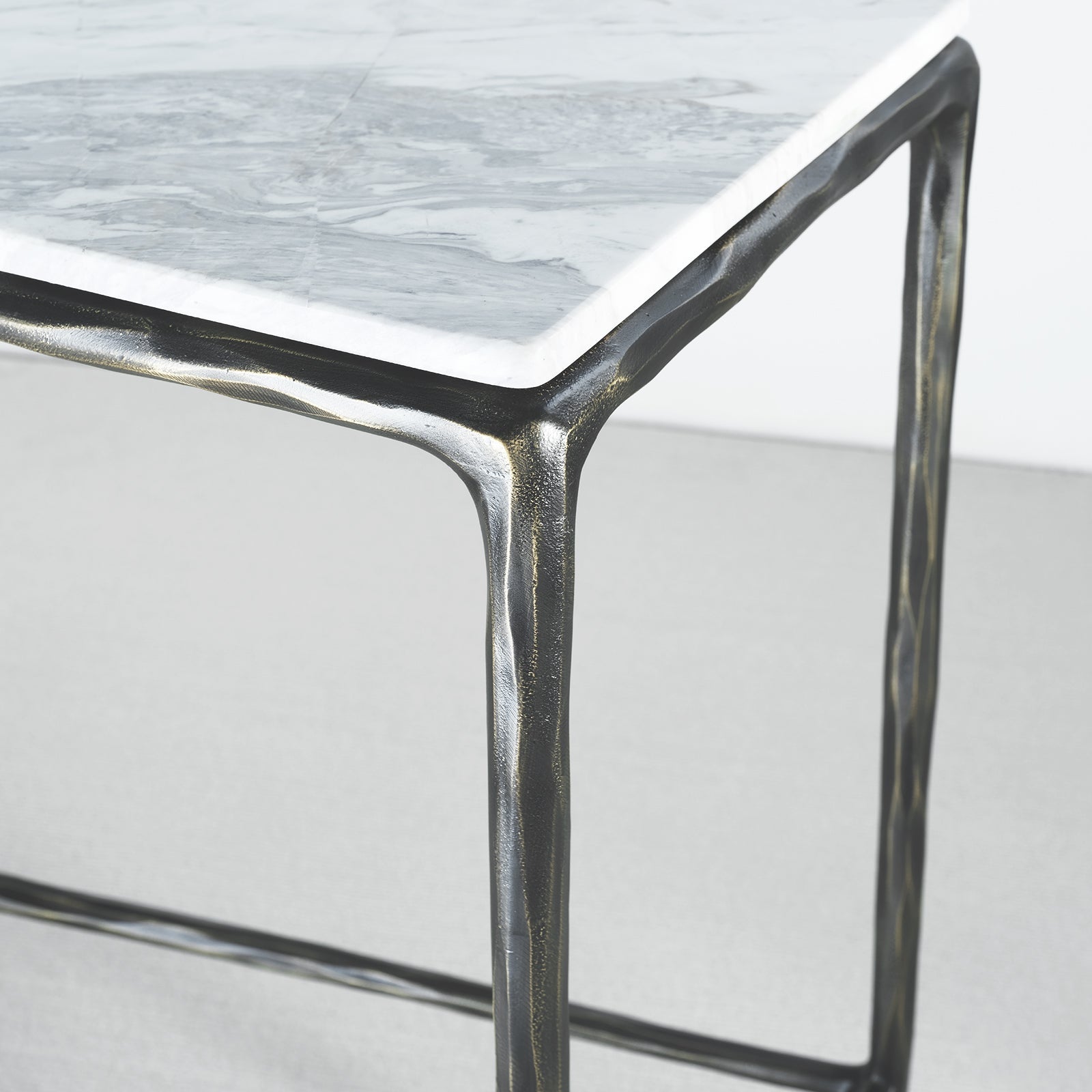 Thaddeus Rectangle Marble Console Table - thebelacan