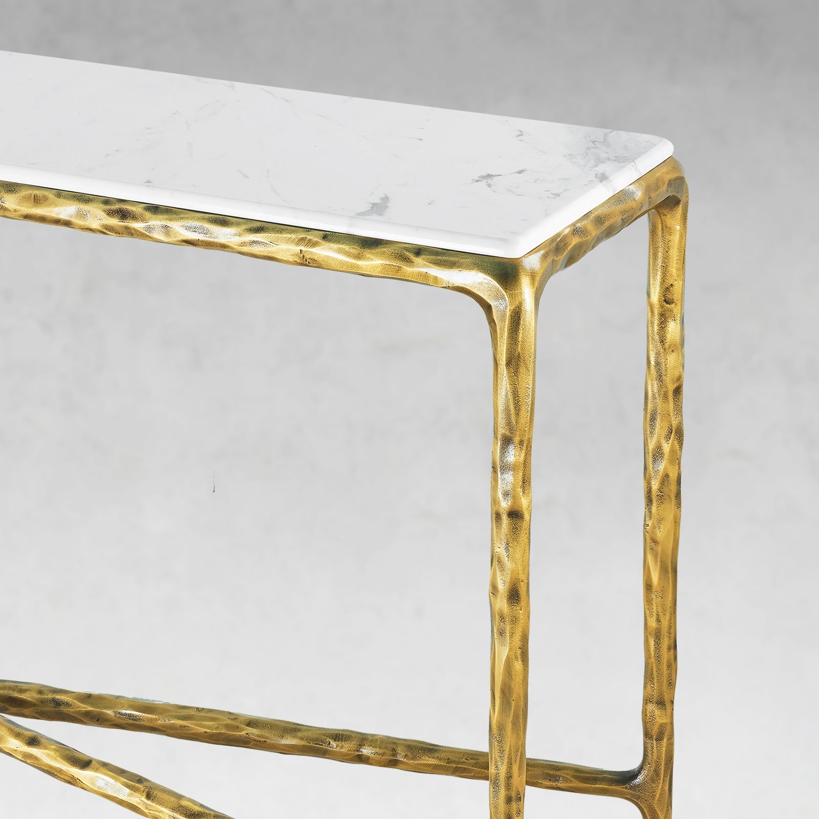 Thaddeus Rectangle Marble Console Table - thebelacan