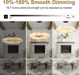 Modern Alabaster Ring Chandelier 30" - thebelacan