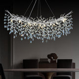 Ice Eye Modern Crystal Tree Branch Round Chandelier for All Rooms 30" 40" 48" - thebelacan