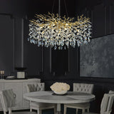 Modern Ice Eye Crystal Tree Branch Round Chandelier 30" 40" 48"