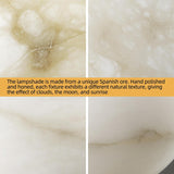 Modern Capsule/Bilayer/Raindrop Type Alabaster Pendant - thebelacan