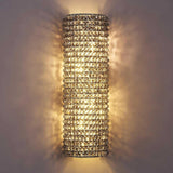 Modern K9 Crystal Beads Wall Sconce 21" - thebelacan