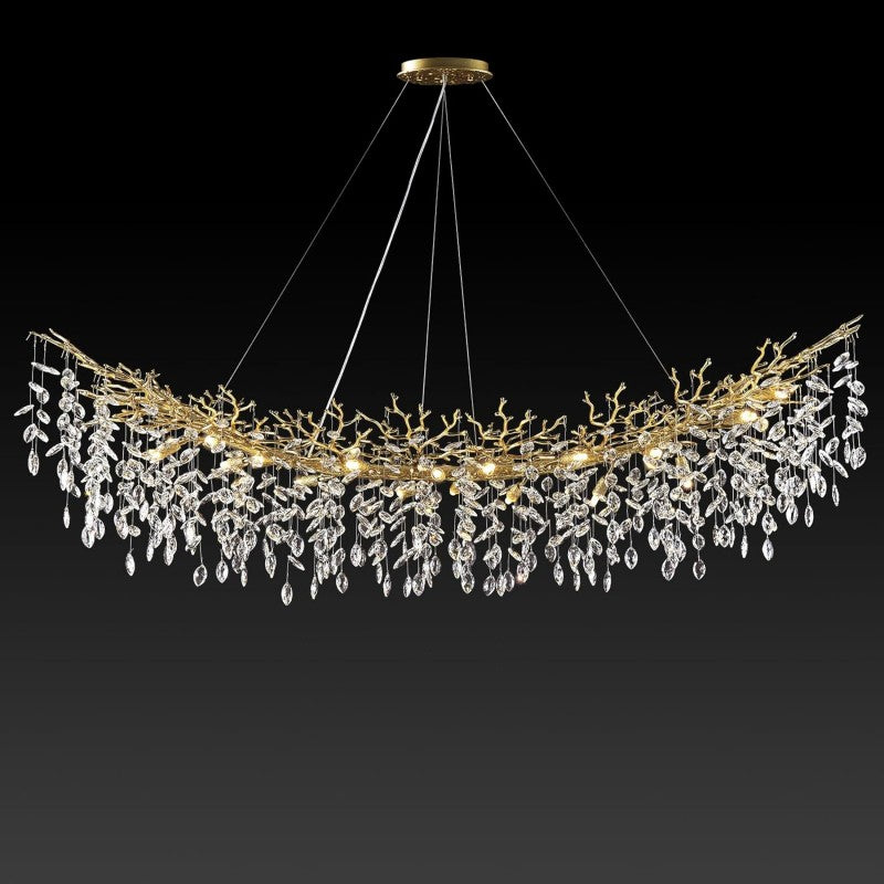 Modern Crystal Tree Branch Chandelier - thebelacan