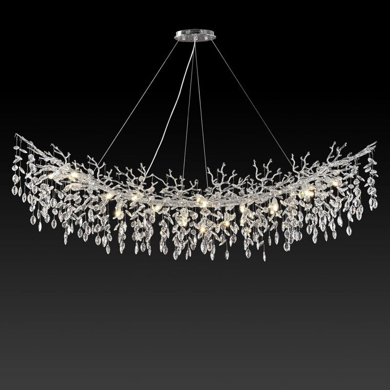 Modern Crystal Tree Branch Chandelier - thebelacan