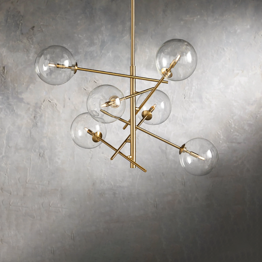 Modern Apolo Glass Ball Chandelier - thebelacan