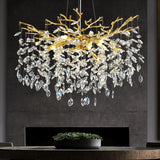 Modern Ice Eye Crystal Tree Branch Round Chandelier 30" 40" 48" - thebelacan