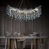 Ice Eye Modern Crystal Tree Branch Round Chandelier for All Rooms 30" 40" 48" - thebelacan