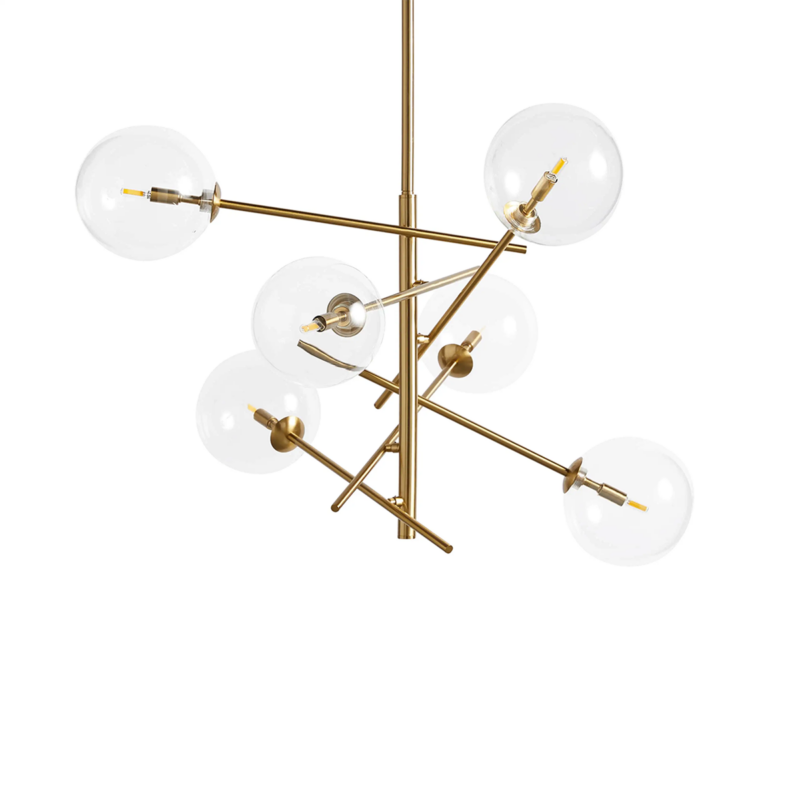 Modern Apolo Glass Ball Chandelier - thebelacan