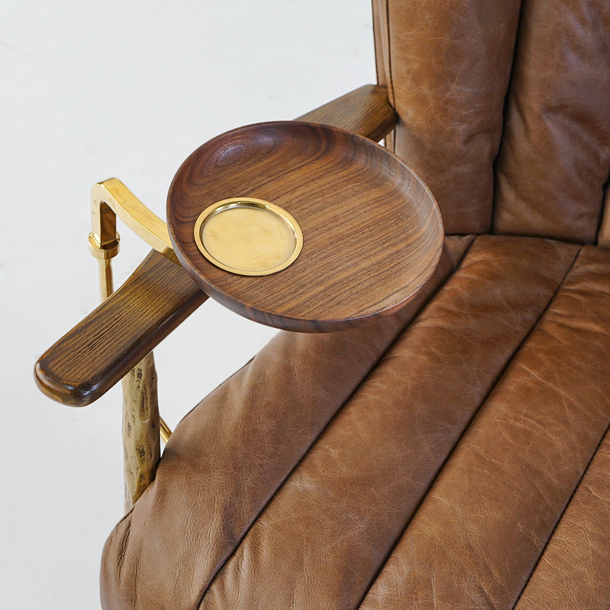 Thaddeus Vintage Leather Armchair Cigar Chair - thebelacan