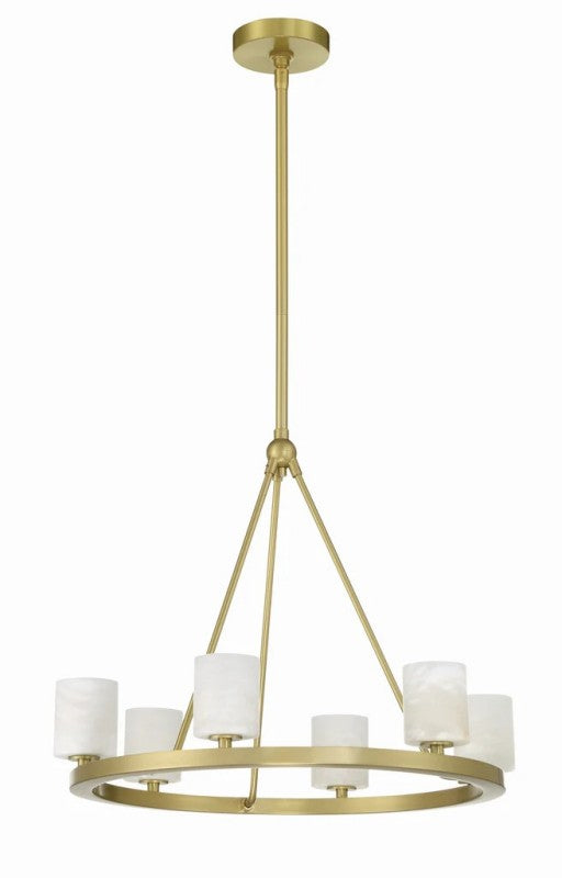 Aragon 6 Light Chandelier Alabaster - thebelacan