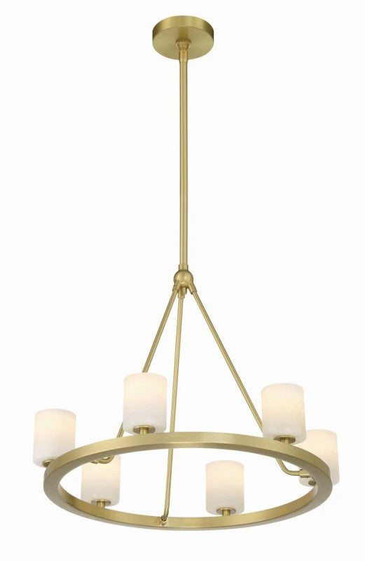 Aragon 6 Light Chandelier Alabaster - thebelacan