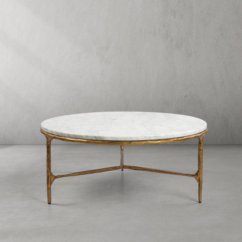 Thaddeus Marble Round Coffee Table - thebelacan