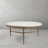 Thaddeus Marble Round Coffee Table - thebelacan