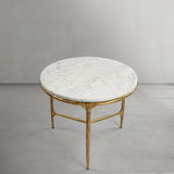 Thaddeus Marble Round Side Table - thebelacan