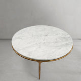 Thaddeus Marble Round Coffee Table - thebelacan