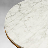 Thaddeus Marble Round Side Table - thebelacan