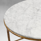 Thaddeus Marble Round Coffee Table - thebelacan