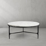 Thaddeus Marble Round Coffee Table - thebelacan