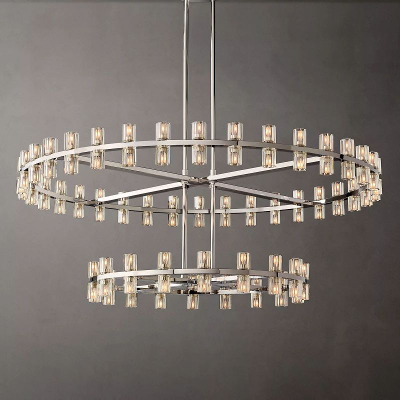 Aka Wine-glass Round 2-Tier Chandelier 60" - thebelacan