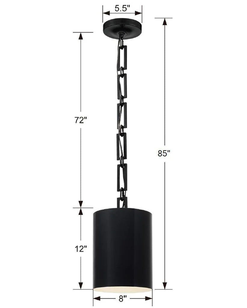 Alston 1 Light 8" Mini Pendant - thebelacan