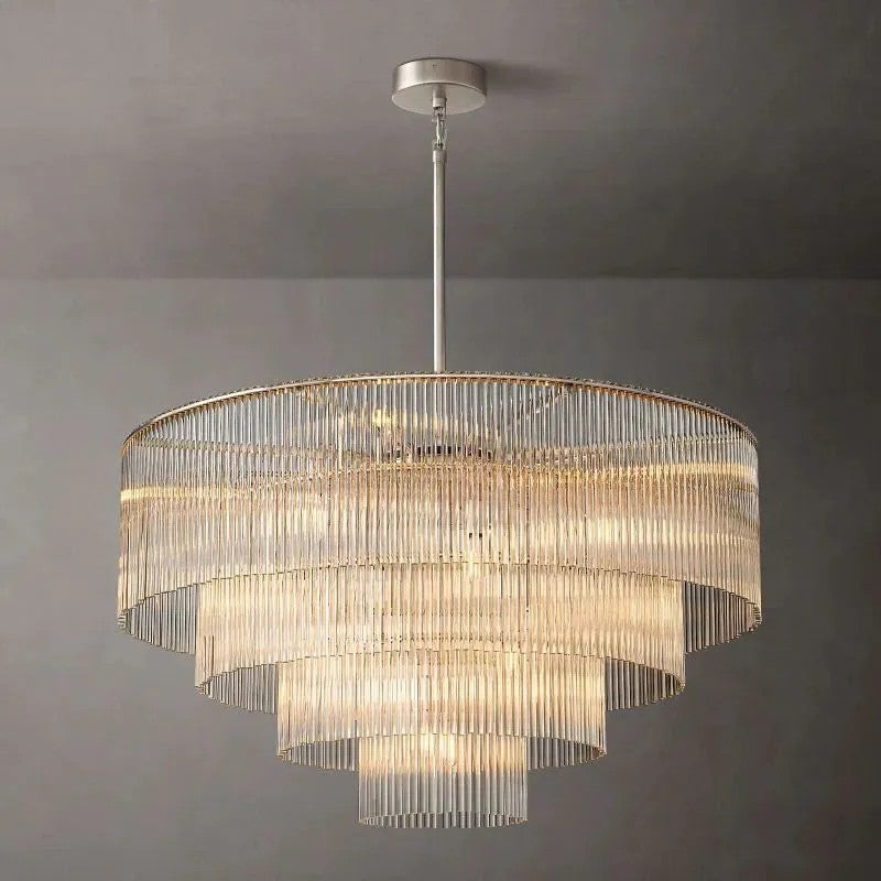 Amadeo Round Glass Chandelier 40" - thebelacan