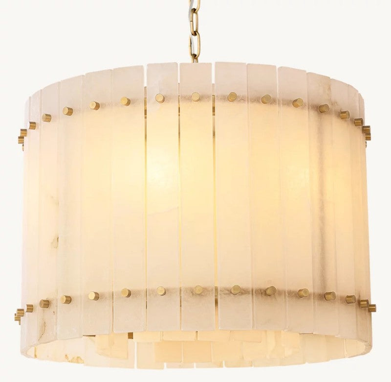 San Marco Alabaster Round Chandelier - thebelacan