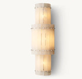 San Marco Alabaster Round Wall Sconce - thebelacan