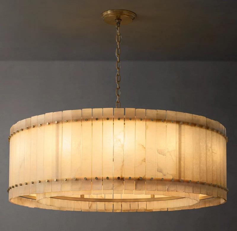 San Marco Alabaster Round Chandelier - thebelacan