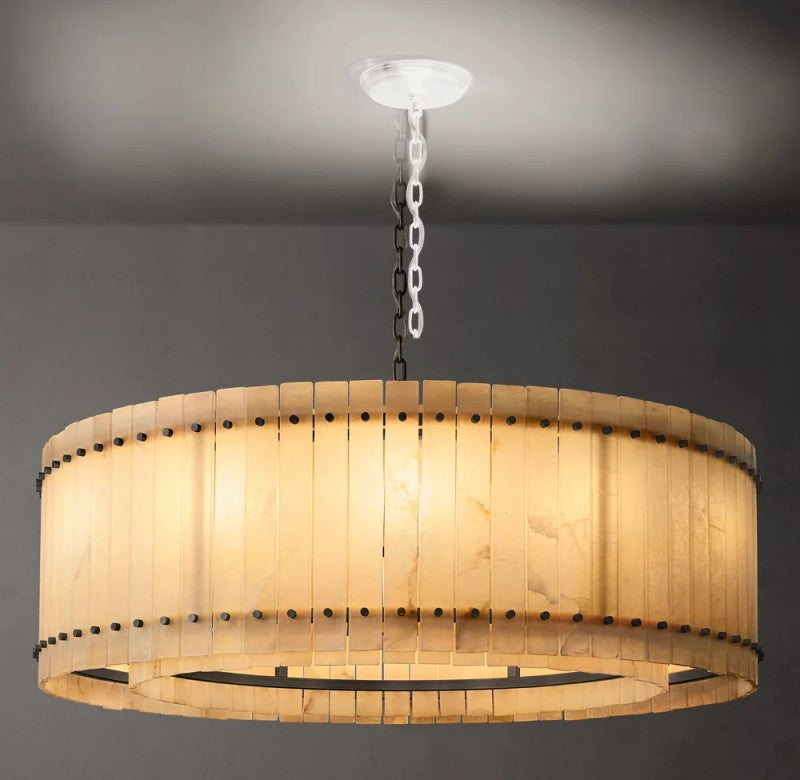 San Marco Alabaster Round Chandelier - thebelacan