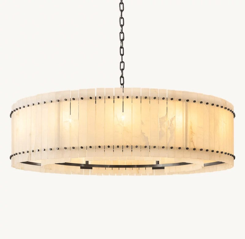 San Marco Alabaster Round Chandelier - thebelacan