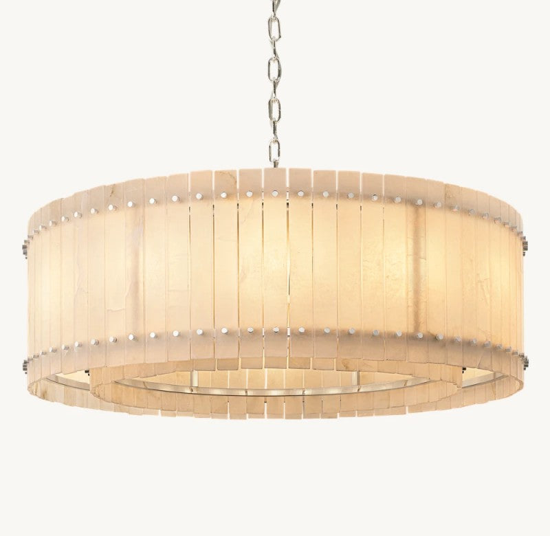 San Marco Alabaster Round Chandelier - thebelacan